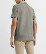 Stung polo shirt with khaki embroidery