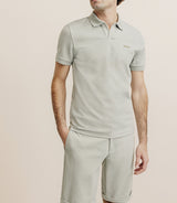 Polo col ouvert kaki - IZAC