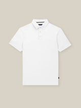 Polo boutonné piqué blanc - IZAC