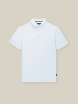 Polo boutonné piqué ciel - IZAC