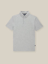 Polo boutonné piqué gris chine - IZAC