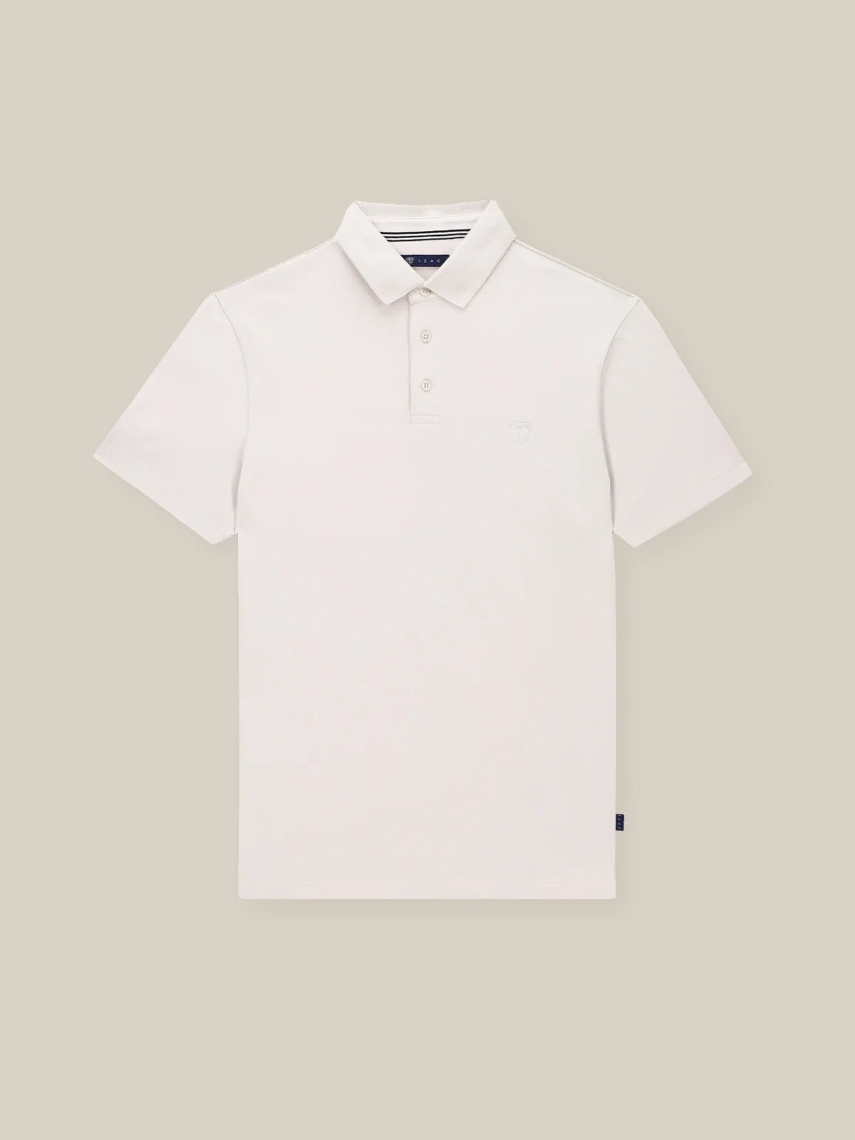 Polo boutonné piqué mastic - IZAC