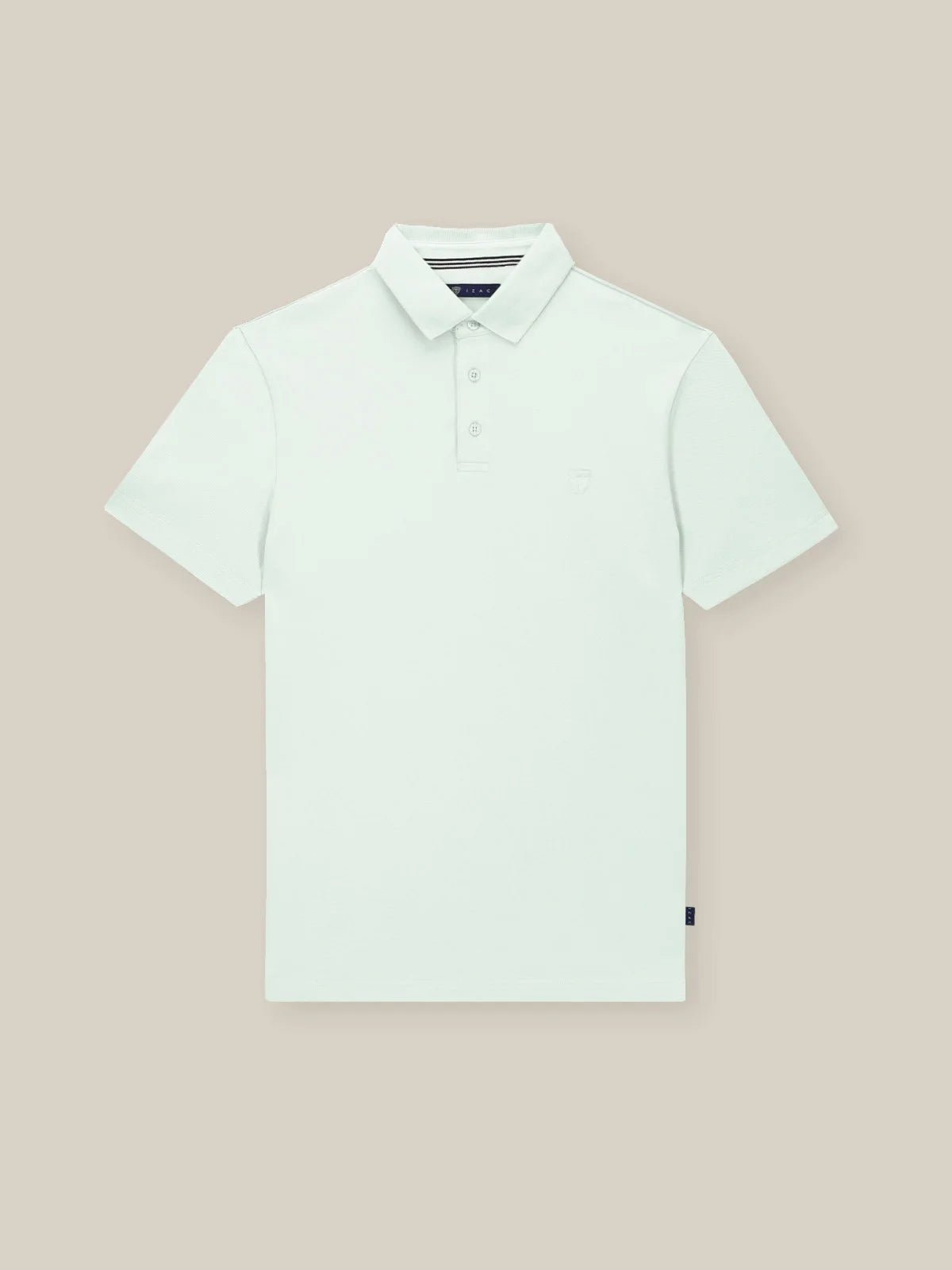 Polo boutonné piqué vert - IZAC