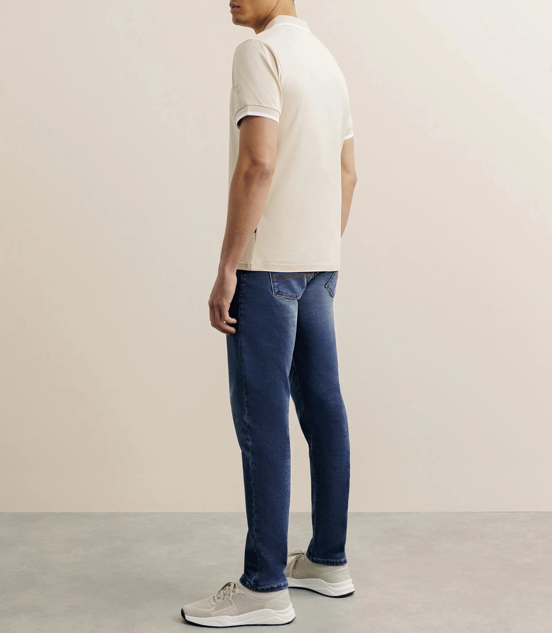 Polo zip beige - IZAC