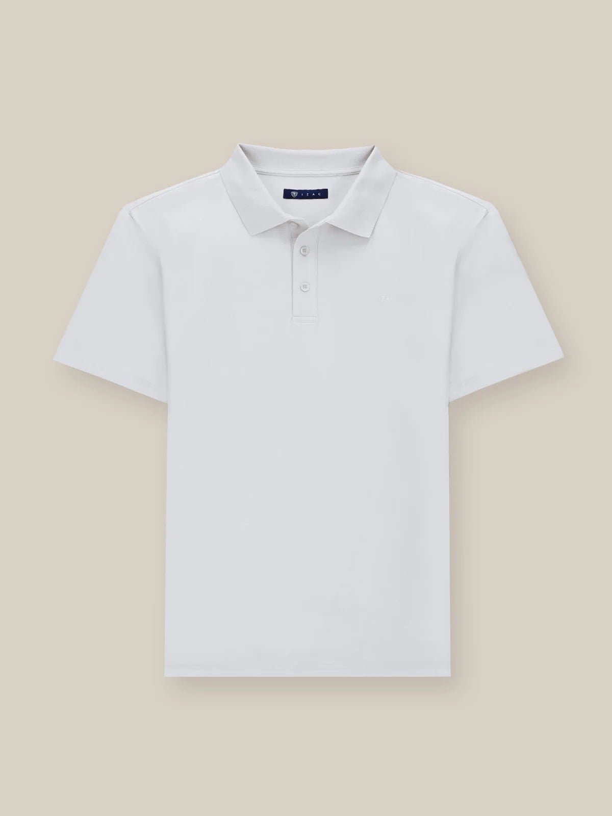 Polo boutonné blanc - IZAC