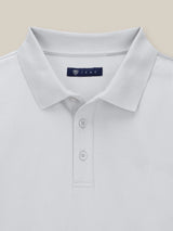 Polo boutonné blanc - IZAC