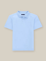 Polo boutonné ciel - IZAC