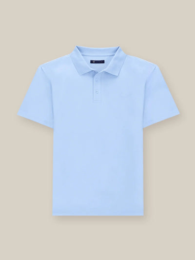 Polo boutonné ciel - IZAC