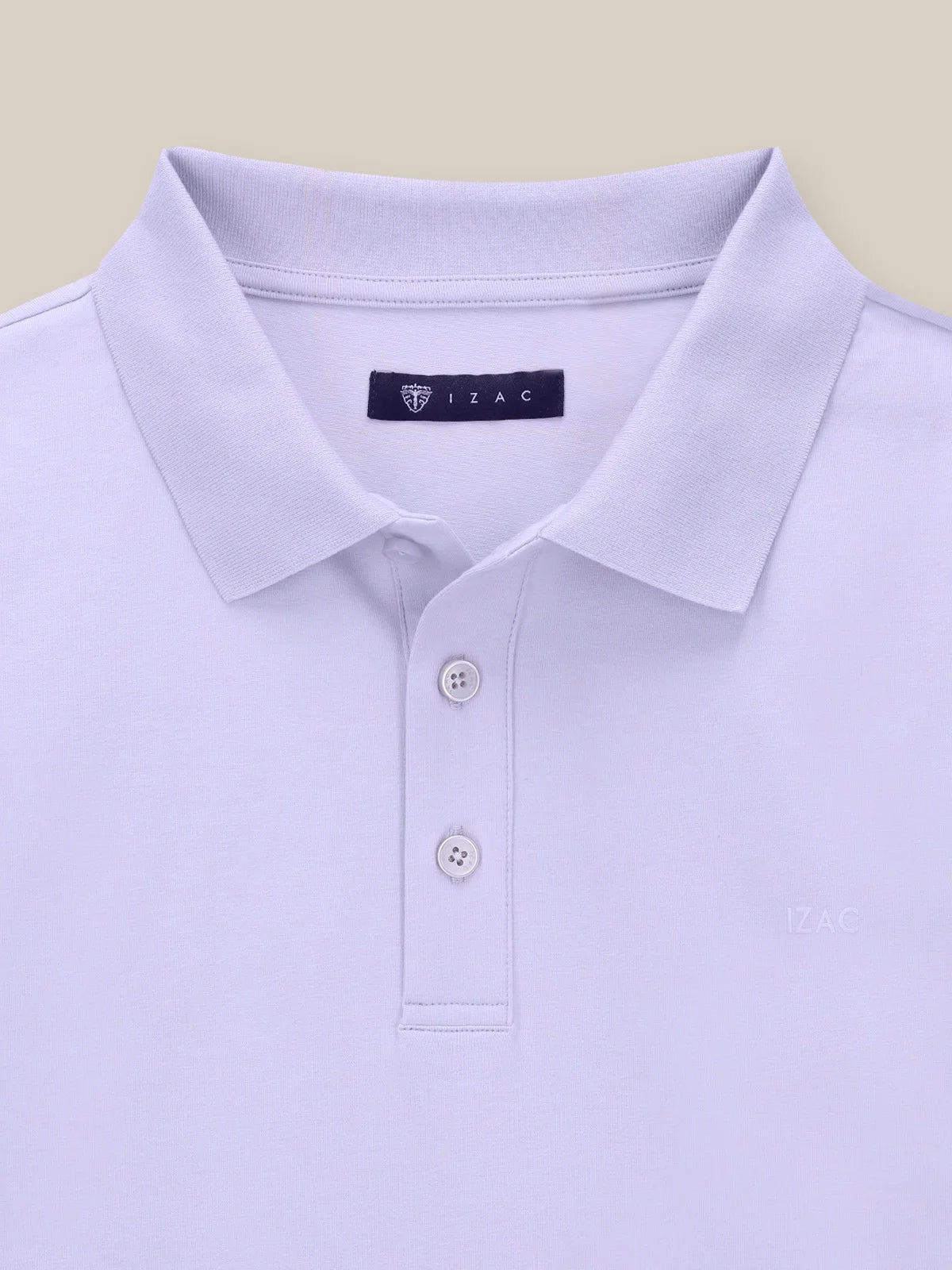 Polo boutonné parme - IZAC