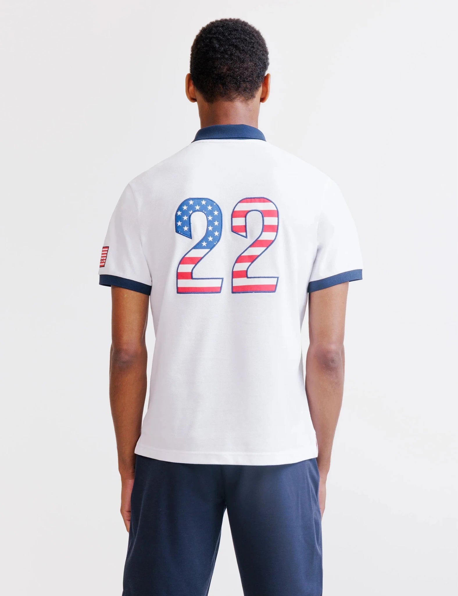 Polo blanc piqué - États-Unis - IZAC
