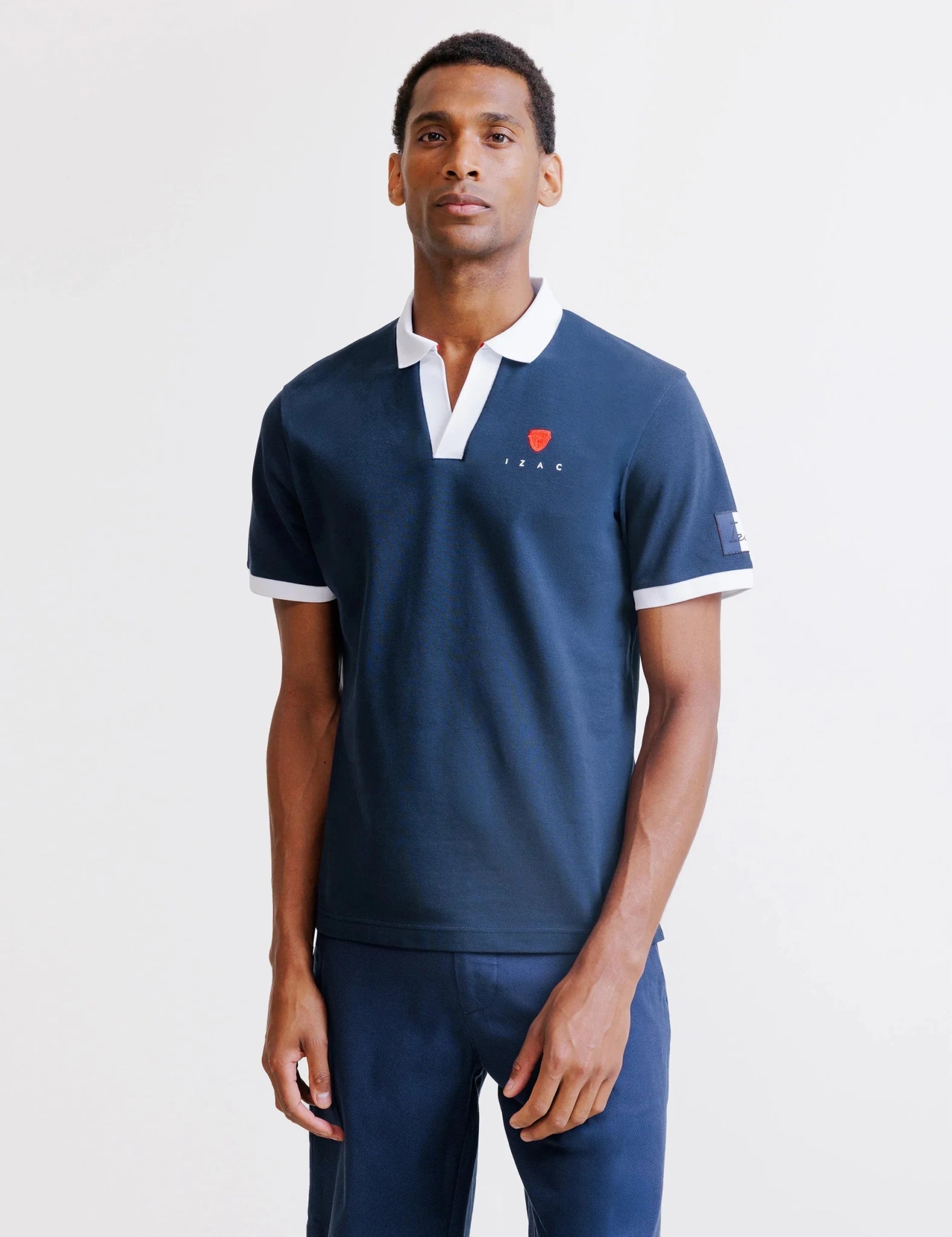 Polo marine piqué - France
