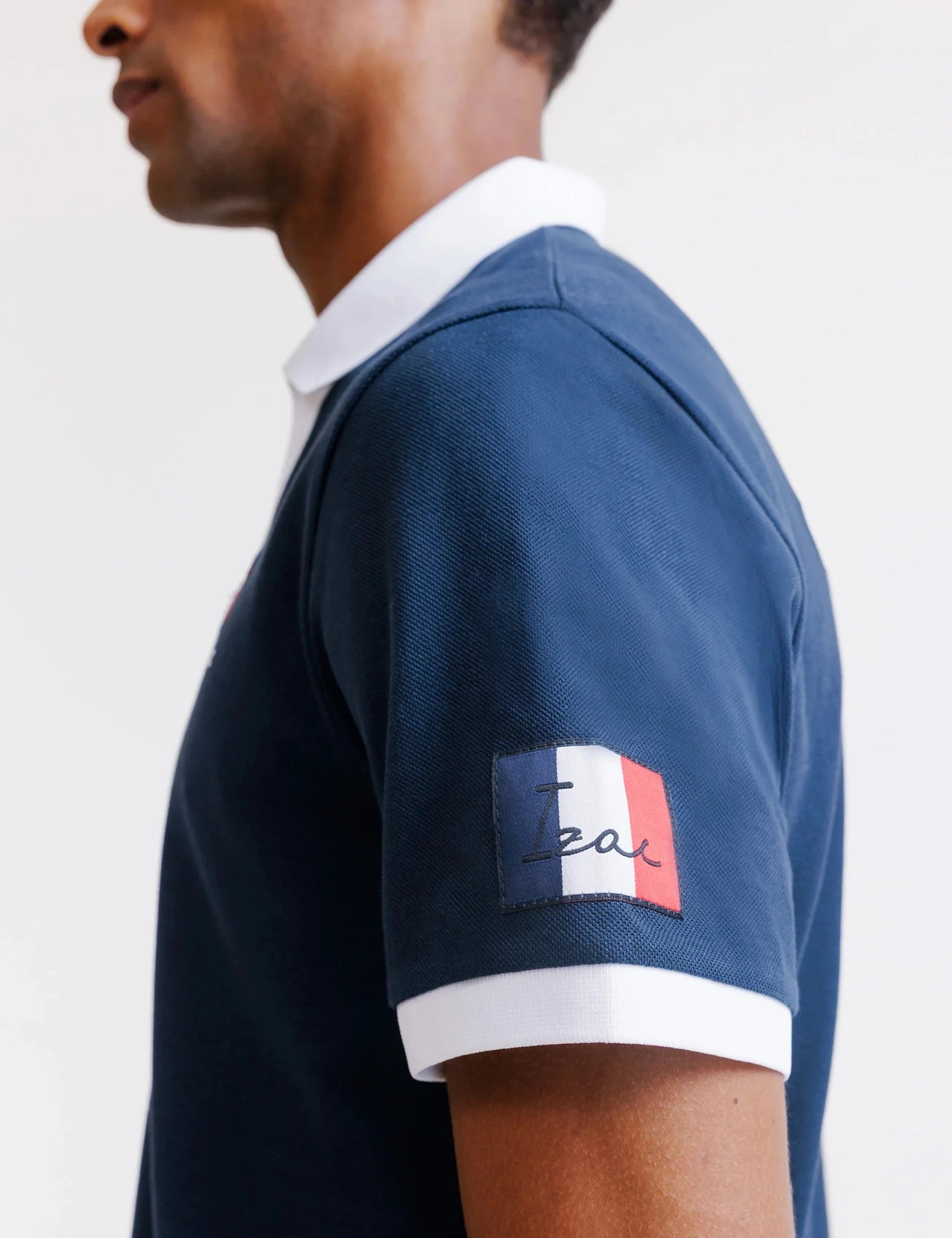 Polo marine piqué - France
