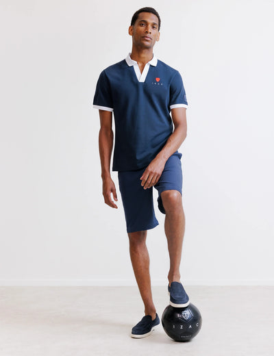 Polo marine piqué - France