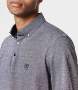 Grey jersey polo