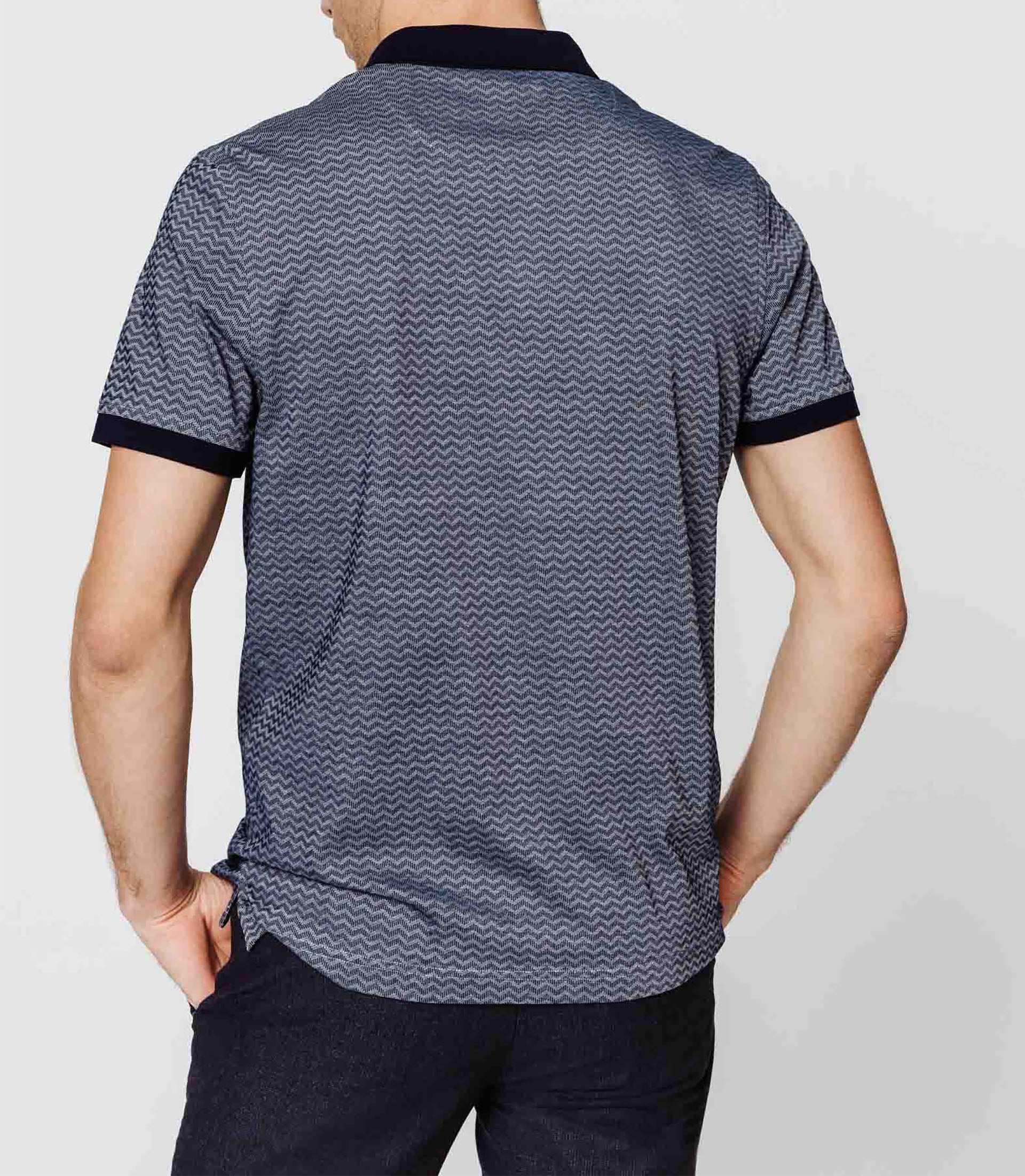 Polo jacquard fantaisie