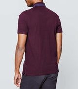 Polo coton piqué aubergine - IZAC