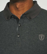 Long sleeve polo shirt grey NADAL