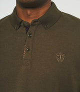 Long sleeve polo shirt khaki NADAL