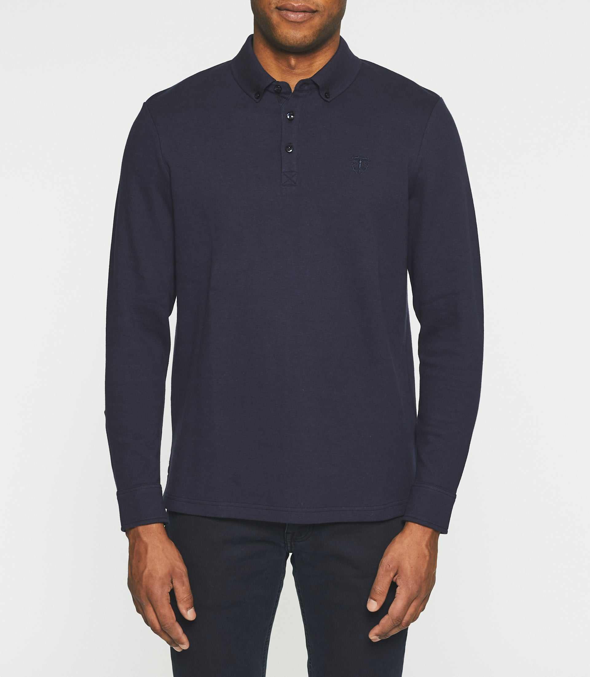 Long sleeve polo shirt navy NADAL