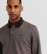 Polo en maille marron