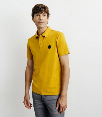 Polo boutonné jaune - IZAC
