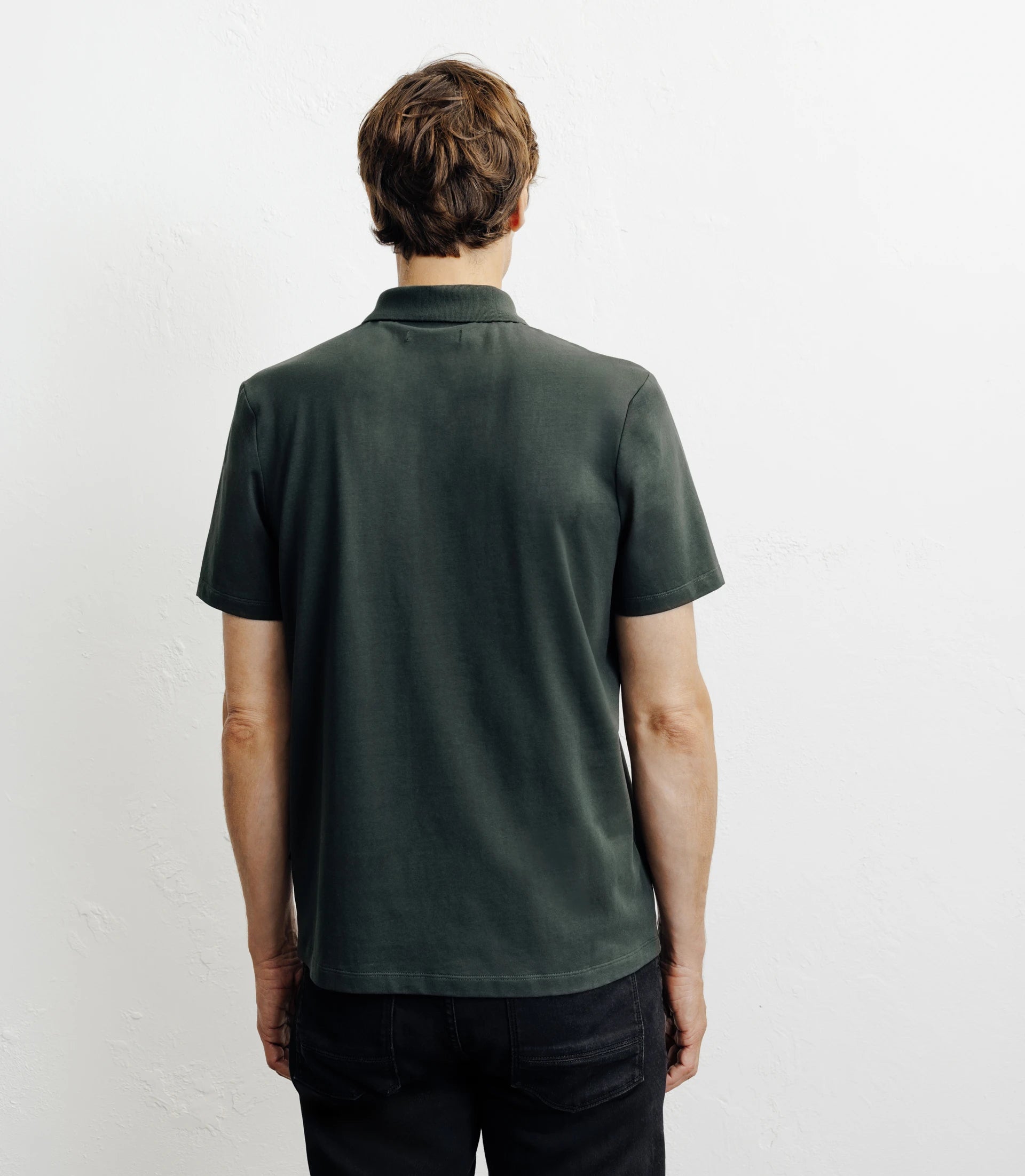 Polo boutonné kaki - IZAC