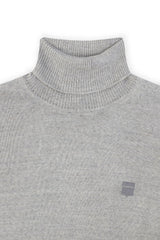 Pull col roulé gris chiné - IZAC