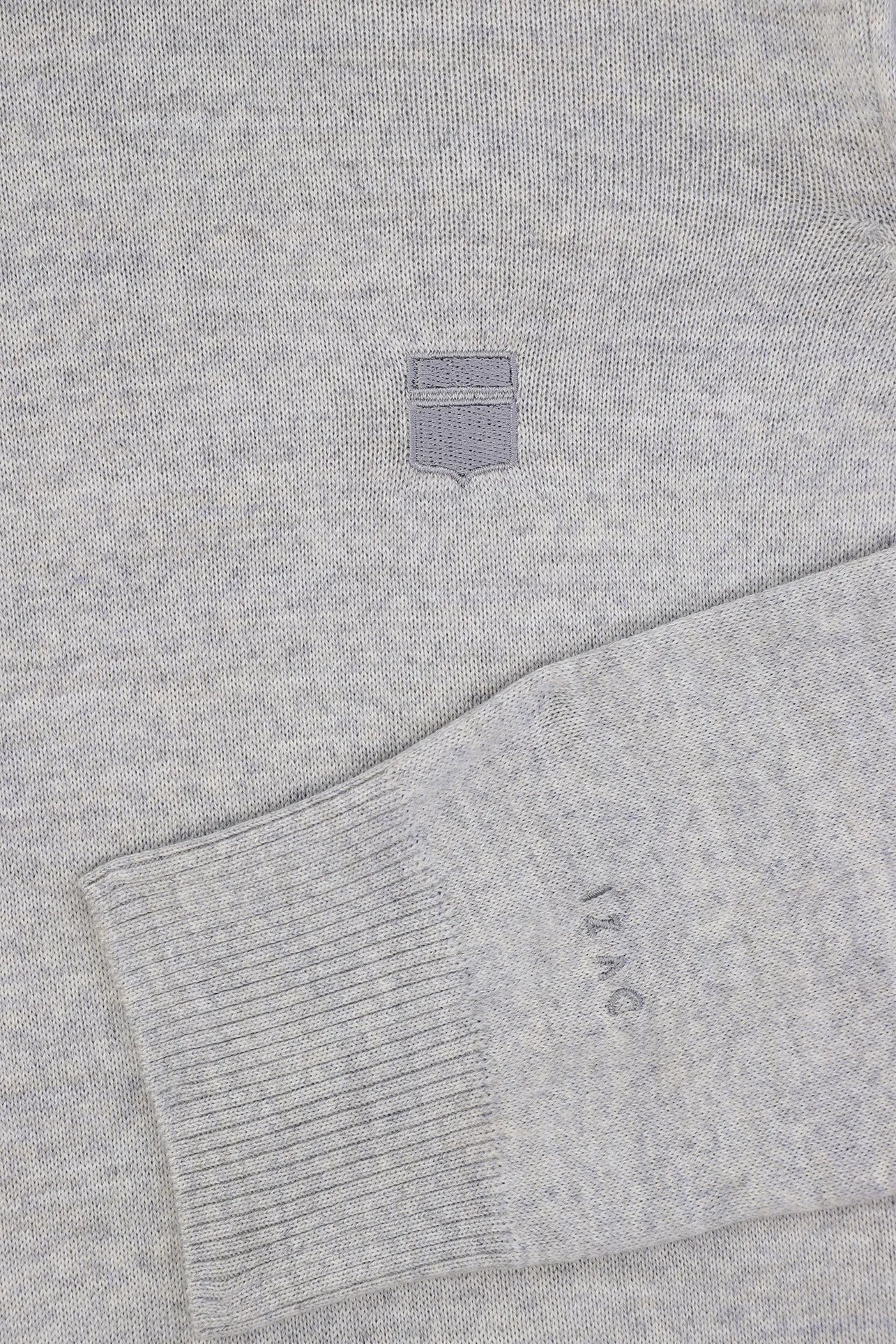 Pull col roulé gris chiné - IZAC