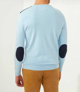 Flavi" sky round neck sweater