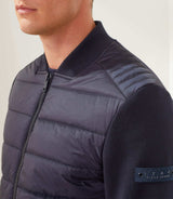 Swfantin" navy zip-up sweater