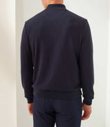 Swfantin" navy zip-up sweater