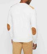 Dewey" ecru round neck sweater