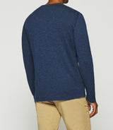 DIETTER navy tunisian collar sweater