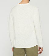 Off white tunisian collar sweater DIETTER