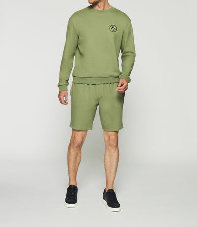 Sweat manches longues kaki SWDARREN - IZAC