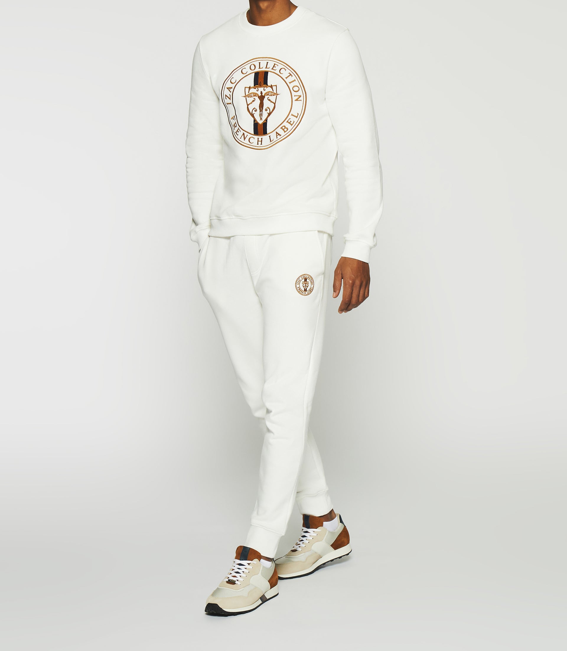 Sweat avec logo écru SWDEVON - IZAC