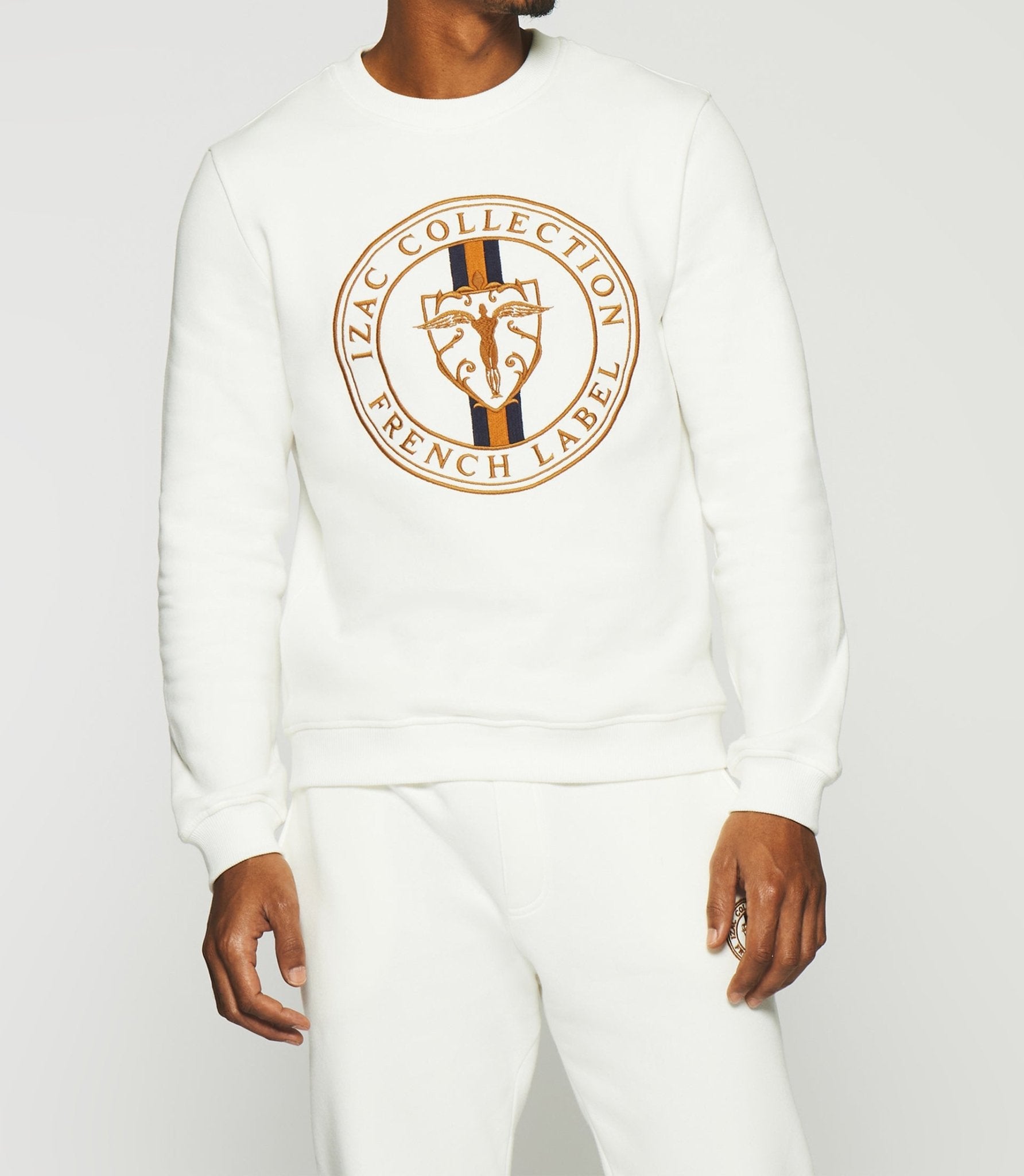 Sweat avec logo écru SWDEVON - IZAC