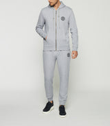 SWDOGAN grey hooded vest with zipper