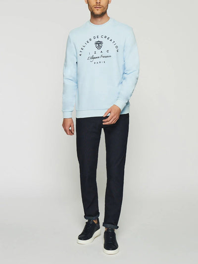 Sweat à broderie ciel SWDURAN - IZAC