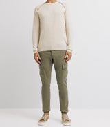 Ecru round neck sweater