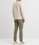 Ecru round neck sweater