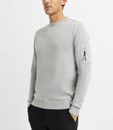 Pull col rond avec poche gris - IZAC