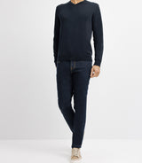 Pull col V marine - IZAC