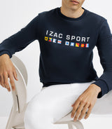 Sweatshirt with flags navy