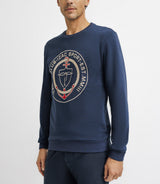 Pull sweat avec patch marine