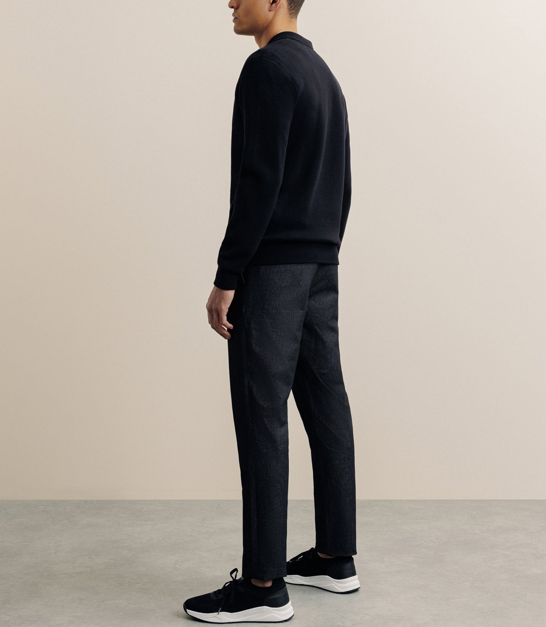 Gilet zippé col chemise noir - IZAC