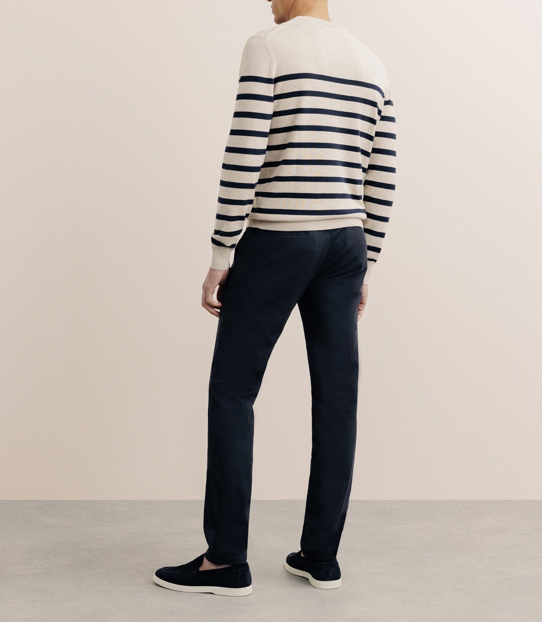 Pull col rond beige - IZAC