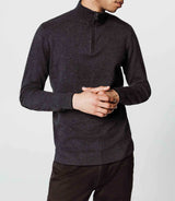 Charcoal zip neck sweater