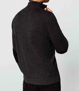 Pull col zippé anthracite - IZAC