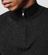 Charcoal zip neck sweater